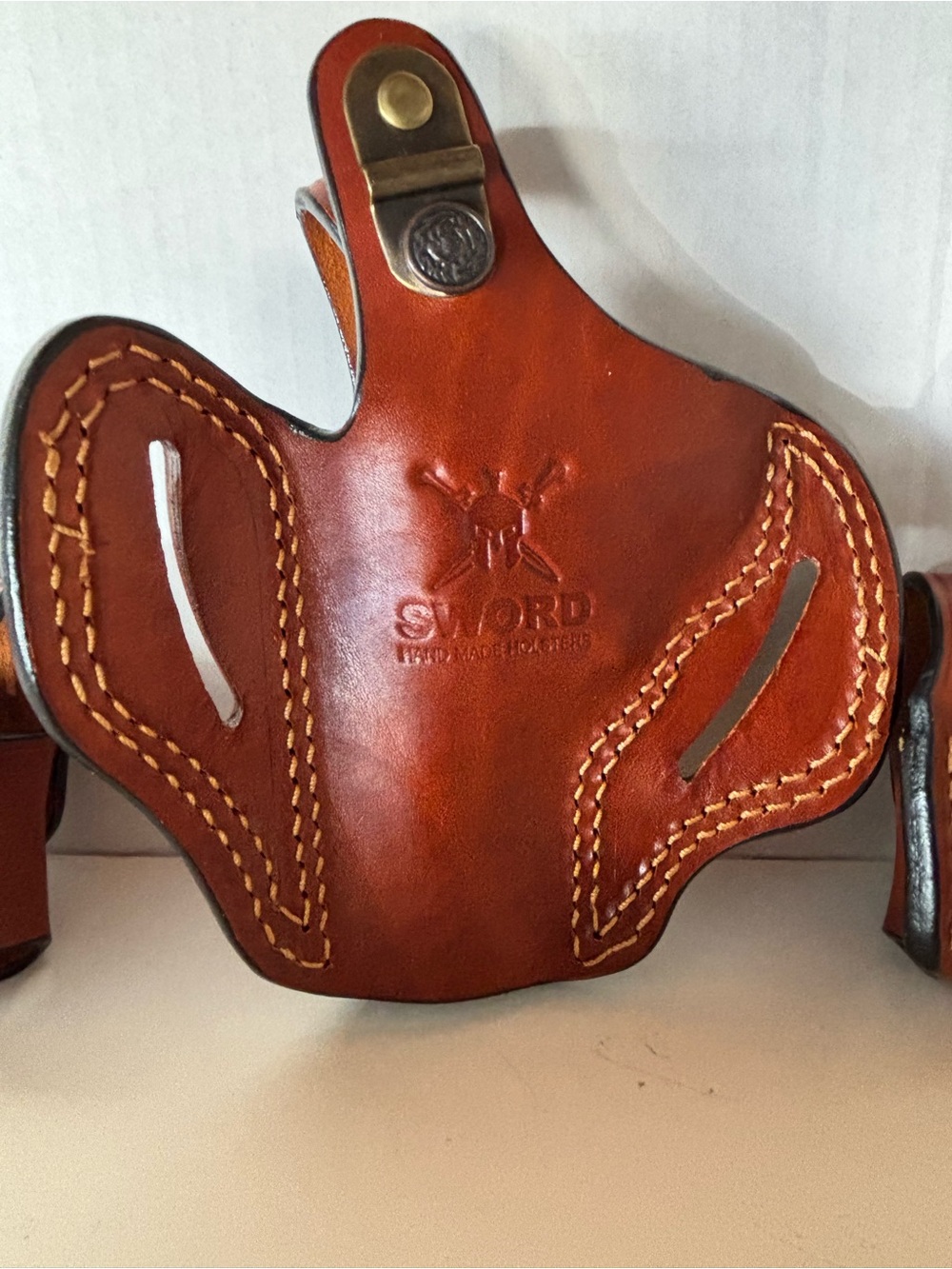SWORD Handmade Holster For Smith Wesson 357 2 and 2- 2,5 inch OWB - Picture 3 of 8